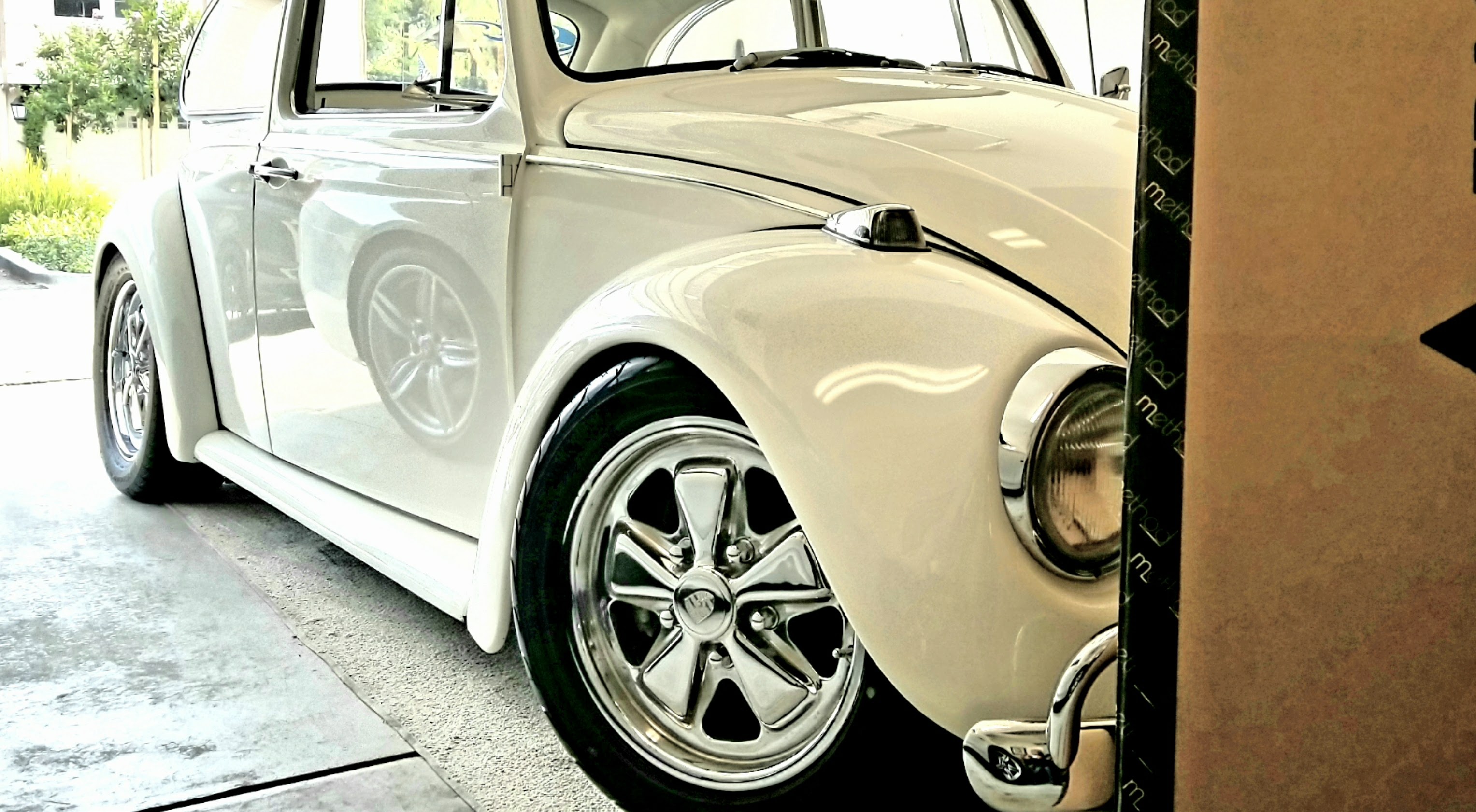 White 1967 Volkswagen Beetle restored by the owner
