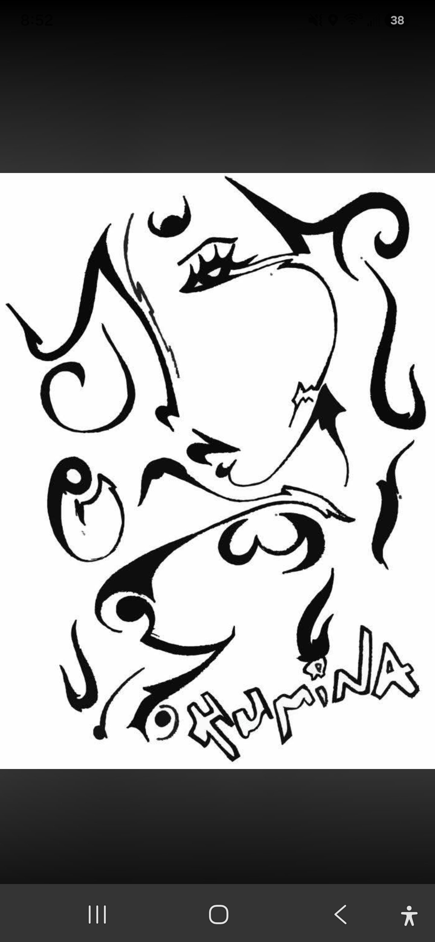 Owner's character artwork converted from sketch to vector